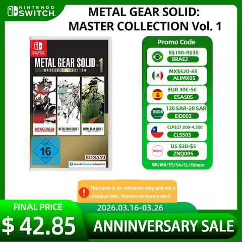 METAL GEAR SOLID MASTER COLLECTION Vol. 1 - Nintendo Switch Games Deals 100% New Original Physical G