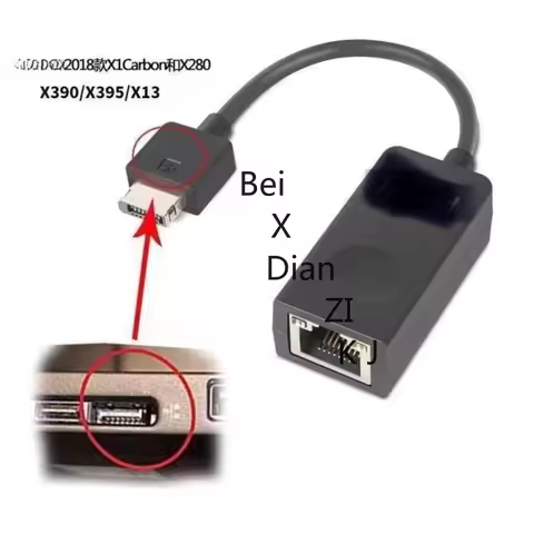 01YU026 For Lenovo Thinkpad X1 E280 X280 X390 X395 X13 L13 Yoga T480 T490S T14 RJ45 Ethernet Extensi