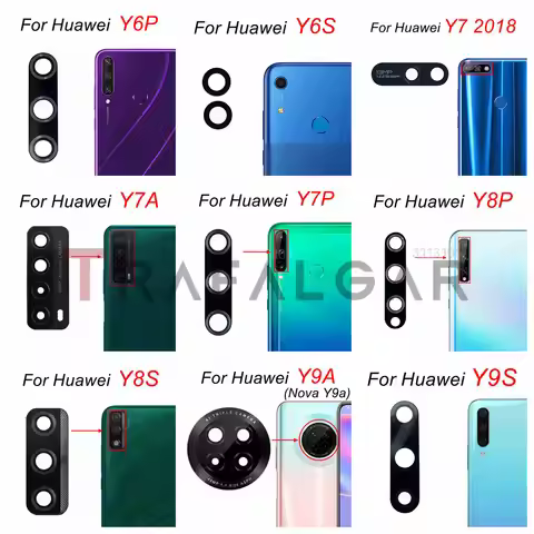 Rear Back Camera Glass Lens For Huawei Y5 Y6 Y7 Y8 Y9 Prime Pro Y5P Y6P Y6S Y7A Y7P Y8S Y8P Y9S Y9A 