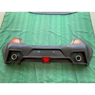 Rear bumper GT (PP Same as ori material) with Exhaust & Brake Light - Perodua Myvi Gen 3 (2018)