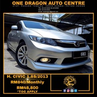 [FREE 1 Year WARRANTY AND SERVIS]YEAR 2013 HONDA CIVIC 1.8 S