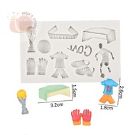Jelly, pudding, jelly, chocolate silicone mold - Football - cake decoration accessories, birthday ca