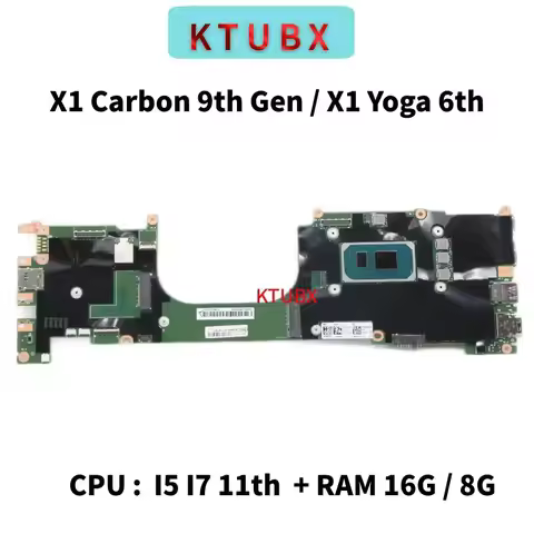NM-D341.For Lenovo ThinkPad X1 Carbon 9th Gen / X1 Yoga 6th Gen Laptop Motherboard.With CPU i5-1135G