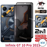 KK Infinix GT 10 Pro 2023 Anti Peek Privacy Film Private Tempered Glass For Infinix GT 10 Pro GT10Pr