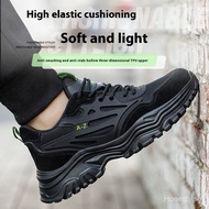 Ultra-light Safety Shoes Steel Toe-Toe Work Shoes Summer Breathable Sports Shoes Soft-Soled Construc