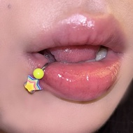 Colorful Star Dopamine Heart Lip Ring Colorful Star Dopamine Heart Lip Ring Colorful Star Dopamine H