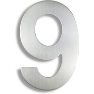 Door Plate 9 Modern House Numbers Door Address 304 Stainless Steel/ Door Fence Number 9/ House Door 
