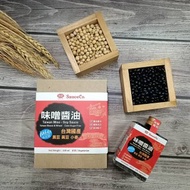 【團購免運】味榮│醬職人 味噌雙豆醬油100ml×5_精裝書冊