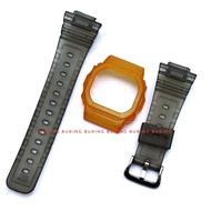 Bnb band strap bezel gshock g shock dw 5600 gw b5600 dw 5030 gw 5000 jelly doff blackORANGE