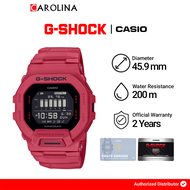 Jam Tangan Pria Casio G-Shock GBD-200RD-4D Digital Black Dial Red Resin Band