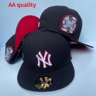 AA quality baseball cap, fitted cap, New Era 59FIFTY New York Yankees outdoor black men's cap with s