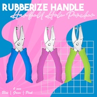 Rubberize Handle Handheld Hole Puncher 6MM (blue | pink | green)