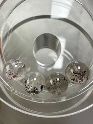 單珠/散珠/頂珠/串珠/水晶珠子 (黑雲母毒液彼岸花超七單珠) 10mm