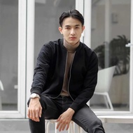 Premium canvas bomber jacket - Men's bomber jacket - Men's canvas bomber jacket