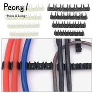 PEONY1 Hose Clamp, 6 Way Fixing Water Pipe Holder,  4mm 6mm 8mm 10mm 12mm Gas Compressor Air Hose Diversion Flow Clip Pneumatic Tube Water Hose