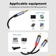 Lidu11 Flexible 3 5mm Male to 2 Male Music Cable 3 5mm to 2Male Cord for Stereo Playbacks in Gaming 