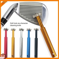 6-tip Golf Club Maintenance Tool Golf Club Groove Sharpener Set with 6 Reusable Tips – Compact Durab