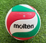 ลูกวอลเลย์บอลหนังพียู PU Molten V5M4000 รุ่นแข่งขัน เบอร์ 5 หนังนิ่มพิเศษ ผลิตในประเทศไทย (มี มอก) ข