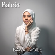 [Baloet] Tudung Bawal Cotton Voile Off White