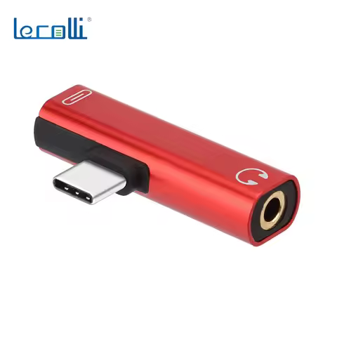 Type C to Type-C 3.5mm Jack Adapter Cable Dual Headphone Aux Splitter Adapter For \P20 P10 Pro Mi 2S