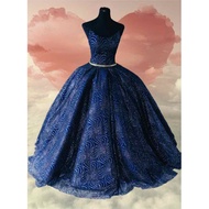 Midnight Navy blue Ball Gown for Big event