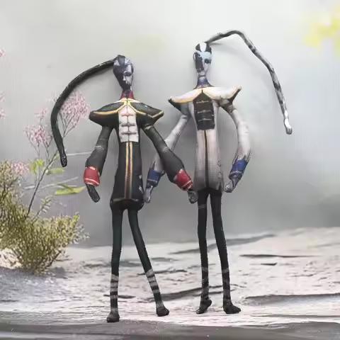 Identity V Wu Chang Anime Cosplay Stuffed Dolls movable Abstract Body Wire Skeleton Halloween Prop H