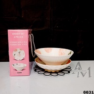 HA 2006 BOWL + PLATE SET 2PCS (6631)