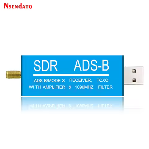 RTL2832U ADS-B Mode-S USB SDR TV Receiver Built-in RF Amplifier 1090MHz Bandpass Filter Radio SDR Ba