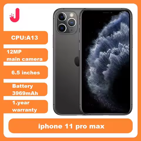 Original iPhone 11 pro Max 6.5inch 64GB 256GB A13 Bionic Processor IOS 4G LTE USED CellPhone Face ID