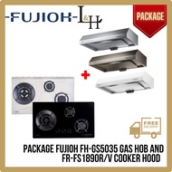 [BUNDLE] FUJIOH FH-GS5035 Gas Hob 78cm And FR-FS1890R/V Slim Cooker Hood 89cm