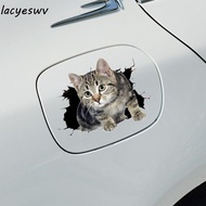 LACYESWV Car 3D Cat Stickers, 3D Cat Animal Styling Cat in The Crack Sticker, Car Accessories Funny 
