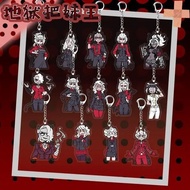 Transparent Acrylic mica Helltaker keychain printed with Anime Game character Lucifer Cerberus Azaze