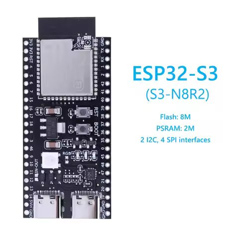 ESP32 S3 Development Boards w/ Expansion Adapter Kit 2.4G Wifi BT Module ESP32-S3-1 N8R2 N16R8 44Pin