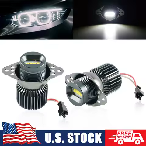 2pcs 30W LED Angel Eyes Halo Ring Marker Light Bulbs Fit For BMW E90 E91 LCI 2008 2009 2010 2011 CAN