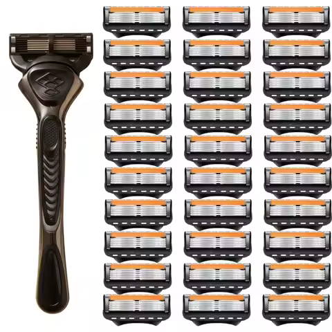 Razor, Fusion 5 Shaver, Men's Shaver, Men's Razor, Razor Set, 5-Layer Shaver Blades, Stainless Steel