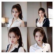 Female colleague AI lady office miniskirt wallpaper collection