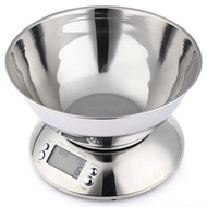 5KG 1G STAINLESS DIGITAL ELECTRONIC KITCHEN FOODSCALE W ALARM TIMER TEMP SENSOR