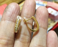 10k sd gold clip earing