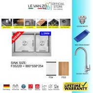 LEVANZO FARMHOUSE SERIES KITCHEN SINK -F3522D