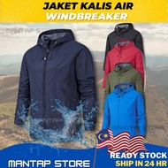 (READY STOCK)Unisex Jacket Waterproof Outdoor Windbreaker Jaket Motor Jaket Kalis Air Men Windproof 
