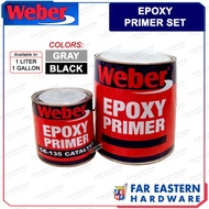 WEBER Epoxy Primer Gray | Black Set 1L | Gallon w/ Catalyst