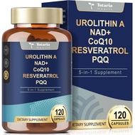 Totaria Urolithin A Supplement 1000mg with NAD+,CoQ10,Resveratrol,PQQ Supplement for Men Women 120 S