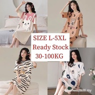 【In stock】Women's Short-sleeved Nightdress Plus Size M-5XL Women's Pajamas FRP2 ZKW4 W0H9 7T4L 0MSB 