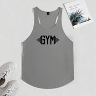 เสื้อกล้ามผู้ชายพิมพ์ลายตัวอักษร เสื้อออกกำลังกายอเนกประสงค์ แฟชั่นยุค 2000 2000s Style