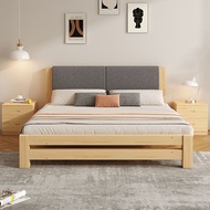 【SG⭐SALES】Leather And Solid Wood Bed Frame Bed Frame with Mattress Package (Available In 4 Sizes)Single, Super Single, Queen, King