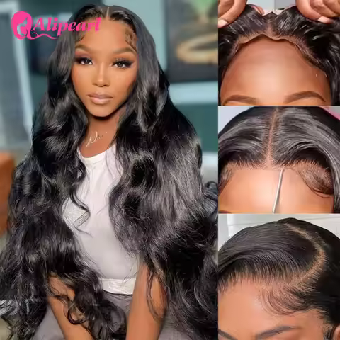 Alipearl Hair Loose Body Pre styled 4x7 and 5x5 Lace Closure Gluless Wig Pre Plucked Ready Go Human 