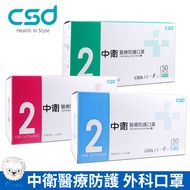 Zhongwei Second-Class Medical Mask-50 Pieces/Box (Second-Class Mask Surgical Mask) csd-Double Stamp 