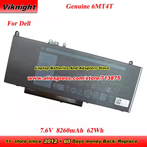 Original 6MT4T Battery 79VRK TXF9M G5M10 8V5GX 7FR5J CHWGG HK60W for Dell Latitude E5250 E5470 E5570