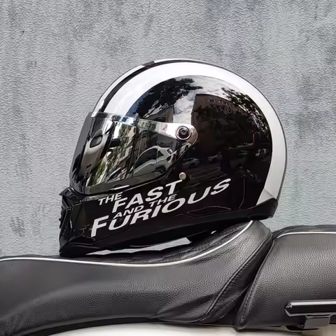 ORZ retro motorcycle helmet, American cruise full helmet, motorcycle with free brim