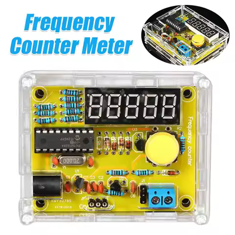5 Digits Display Frequency Counter Module 1Hz to 50MHz Crystal Oscillator Tester Frequency Counter w